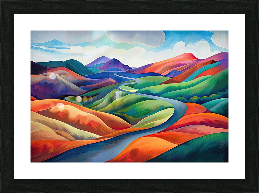 Chromatic Hills 8H29NP 45 Picture Frame print