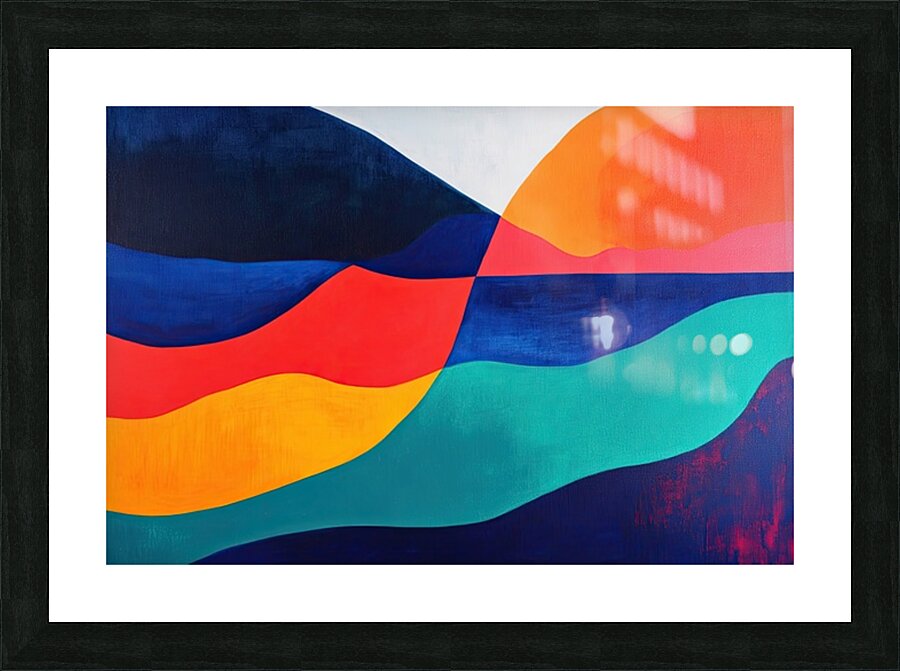 Chromatic Horizons H3C9N2 57 Picture Frame print