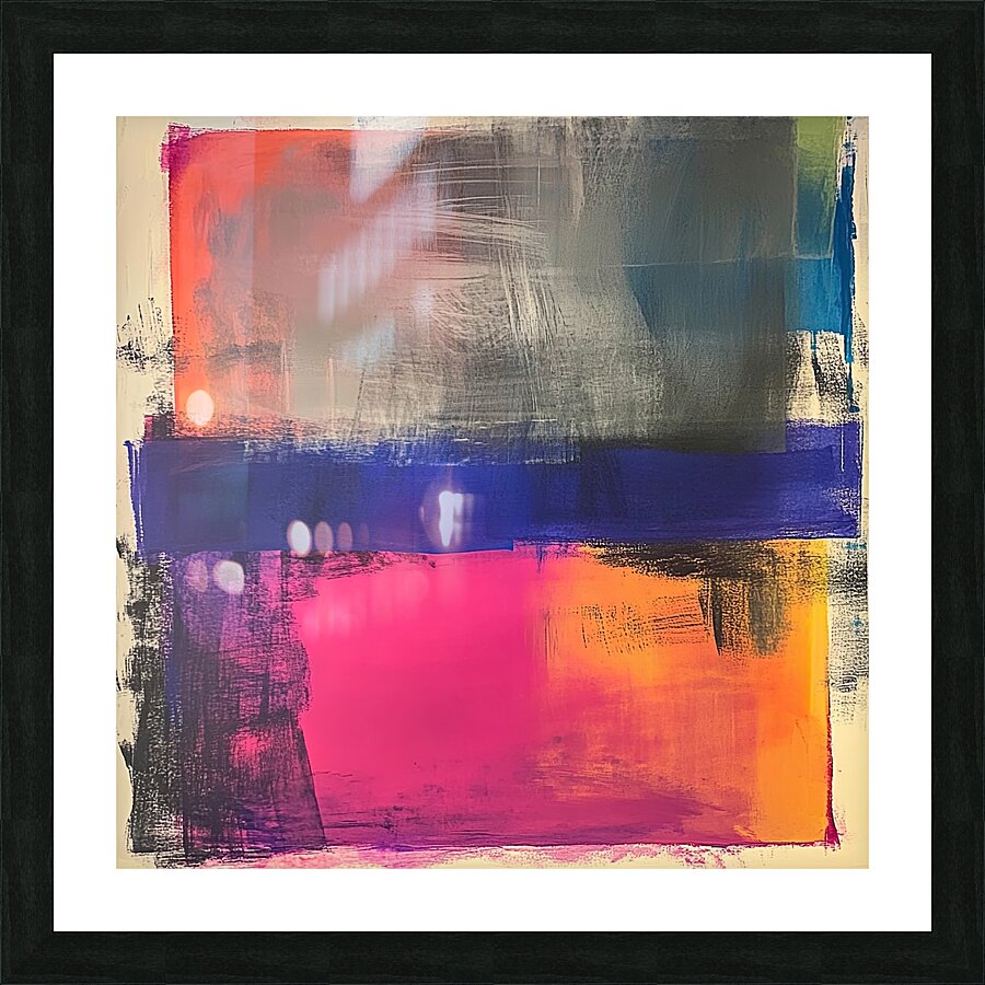 Chromatic Horizons H3C9N2 58 Picture Frame print