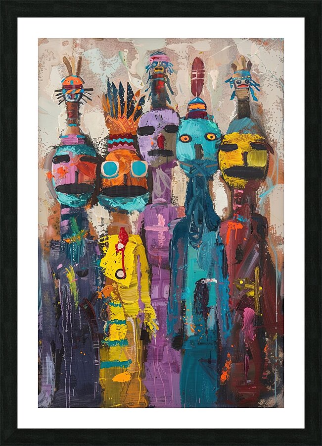 Ancestral Echoes 7P3H2N 55 Picture Frame print