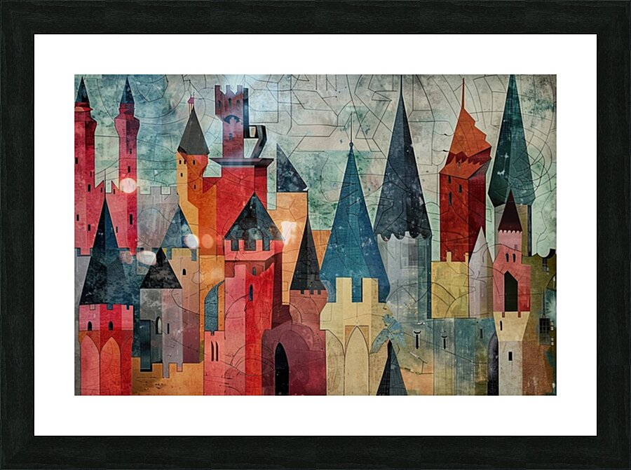 Castles in the Clouds 7P3H9N 58 Picture Frame print