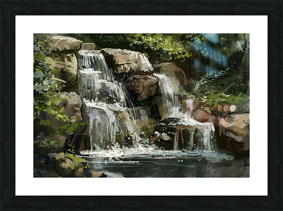 Cascading Waters Flow 2Y9N7J 45 Picture Frame print