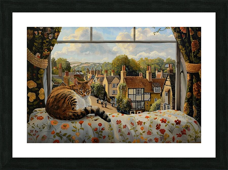 Cat Nap Overlook H29NJP 45 Picture Frame print