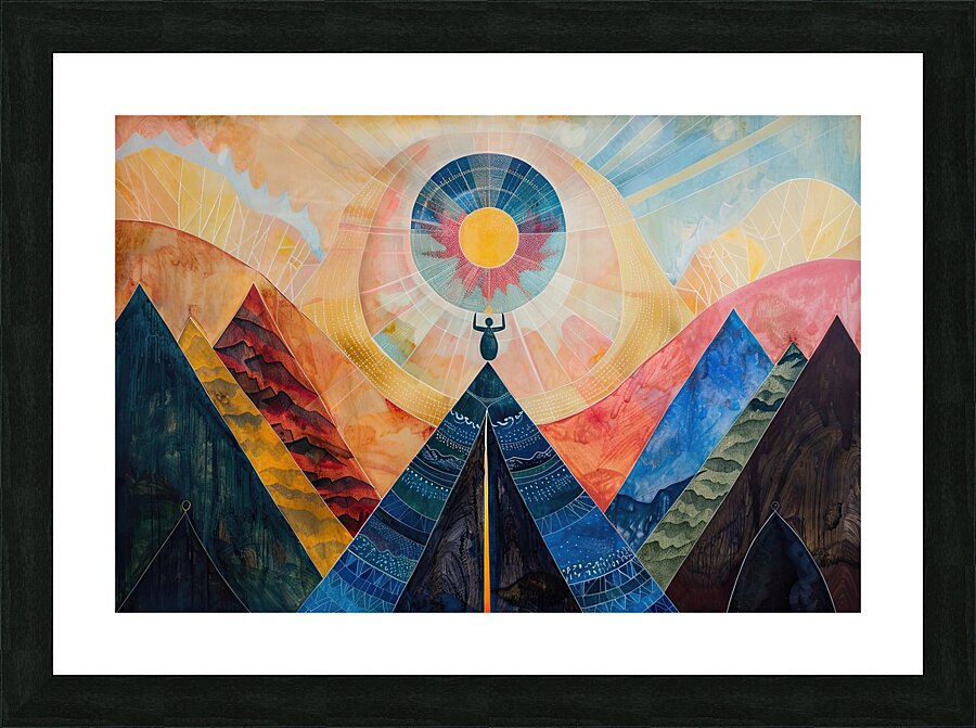 Celestial Ascent H92N3B 55 Picture Frame print