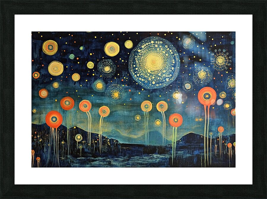 Celestial Bloom NZ92H8 60 Picture Frame print