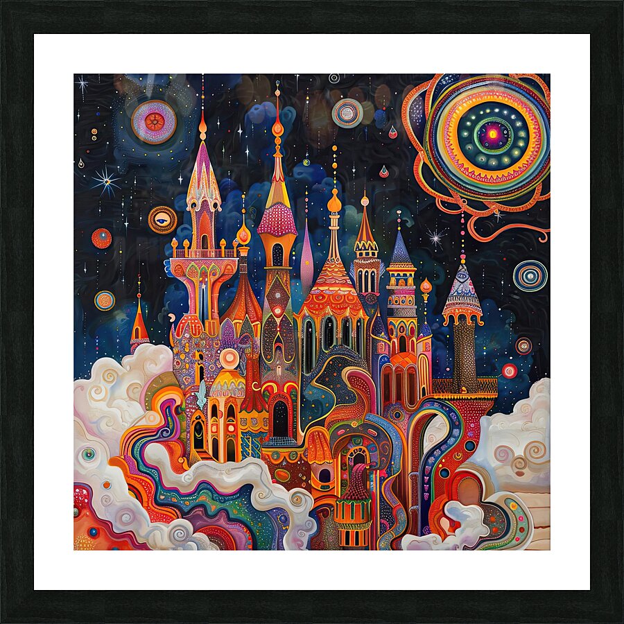 Celestial Castle Dream 92HJ5Z 65 Picture Frame print