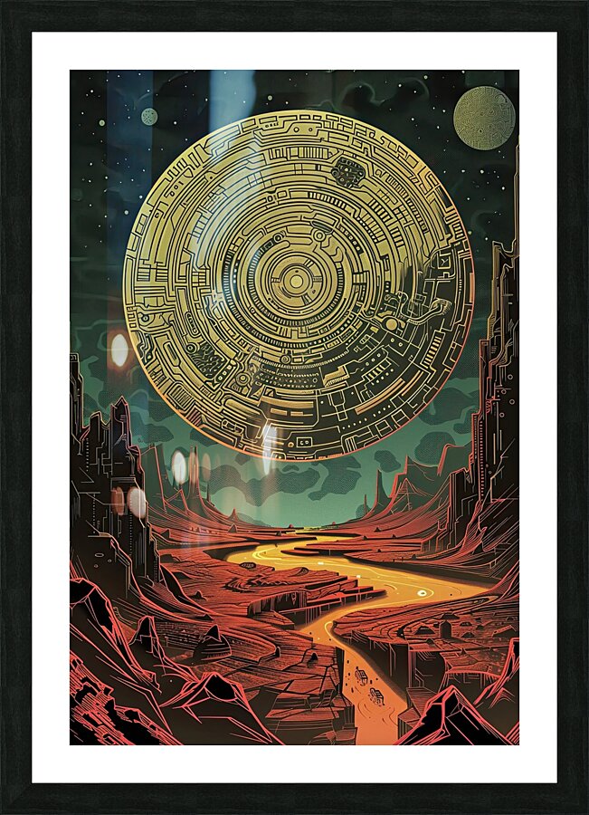 Celestial Circuitry H92N5Z 62 Picture Frame print