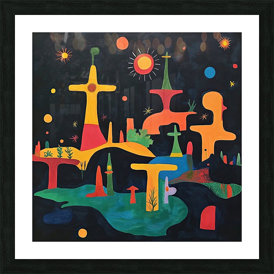 Celestial Cityscape 79B2N 47 Picture Frame print