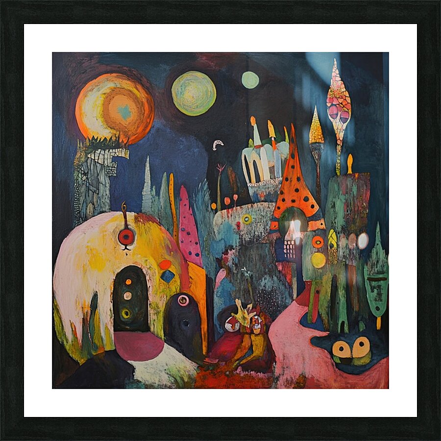 Celestial Cityscape Dream 78HJK 55 Picture Frame print