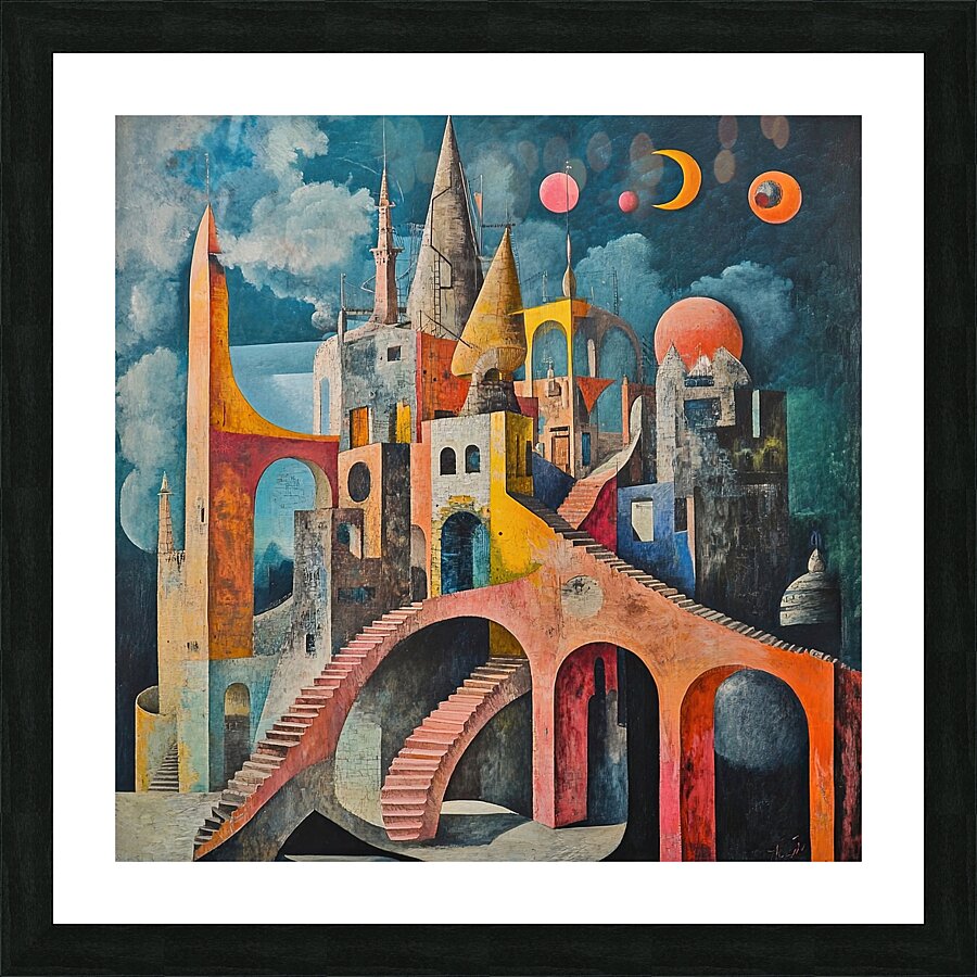 Celestial Cityscape NV93K2 62 Picture Frame print