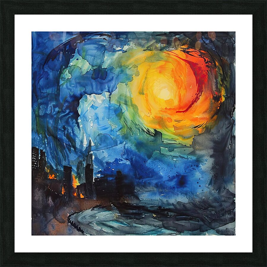 Celestial City Glow 9H4N3P 55 Picture Frame print