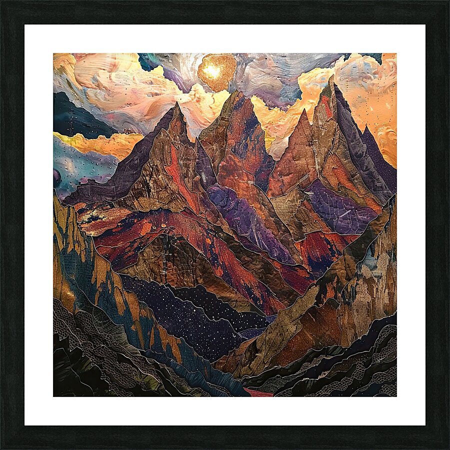 Celestial Cliffs 7H29P4 47 Picture Frame print