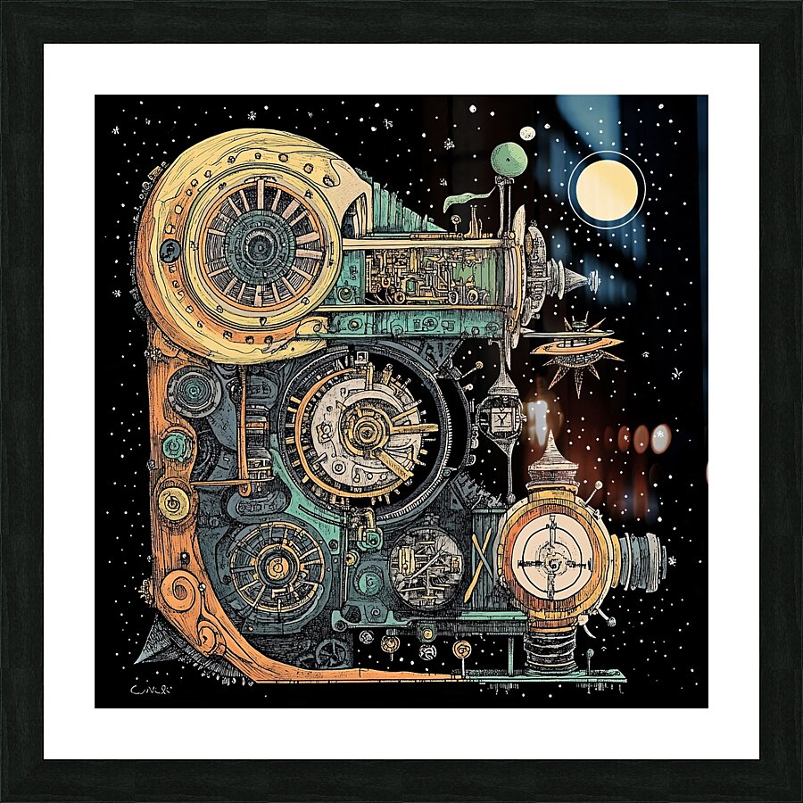 Celestial Clockwork Voyage H92N5Z 62 Picture Frame print