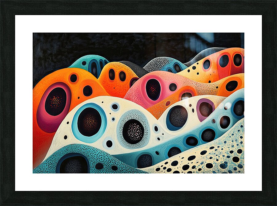 Celestial Coral Forms H3N9B2 57 Picture Frame print