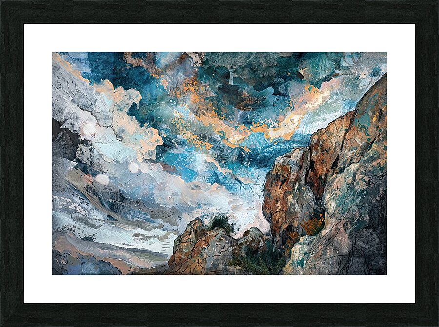 Celestial Crag Ascent H9P4N2 57 Picture Frame print