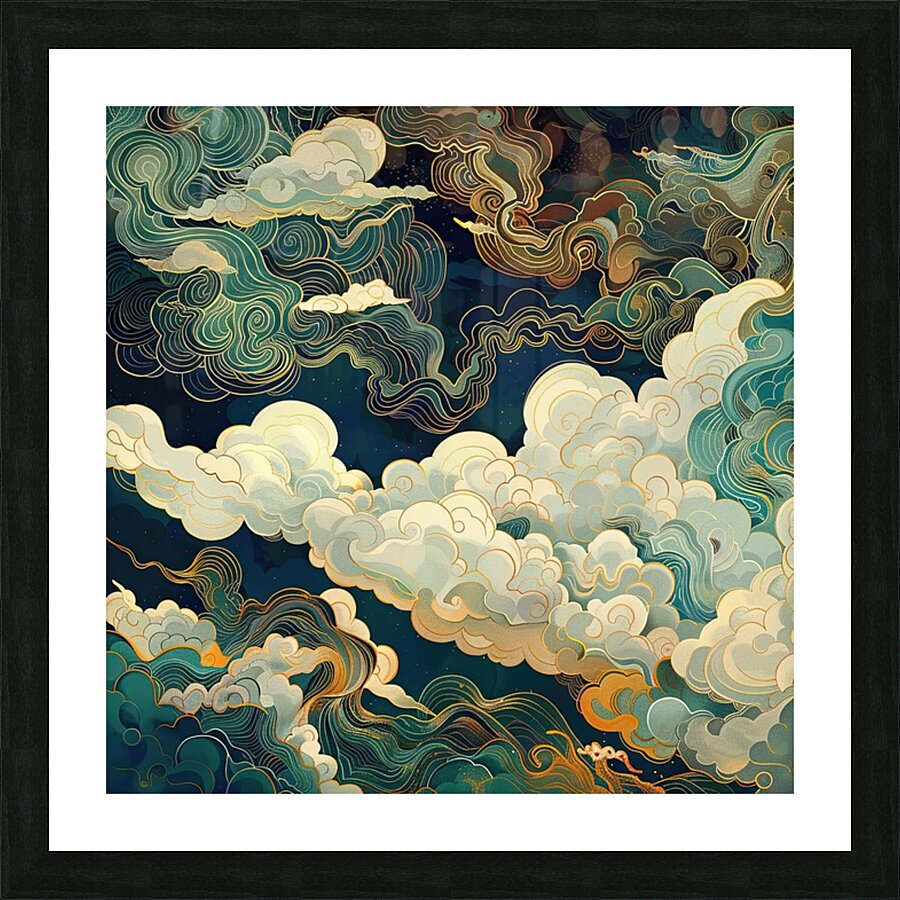 Celestial River Flows Y89K4D 64 Picture Frame print