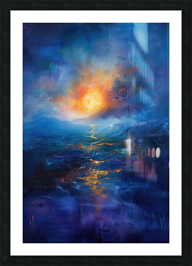 Celestial River Flows H429PN 57 Picture Frame print