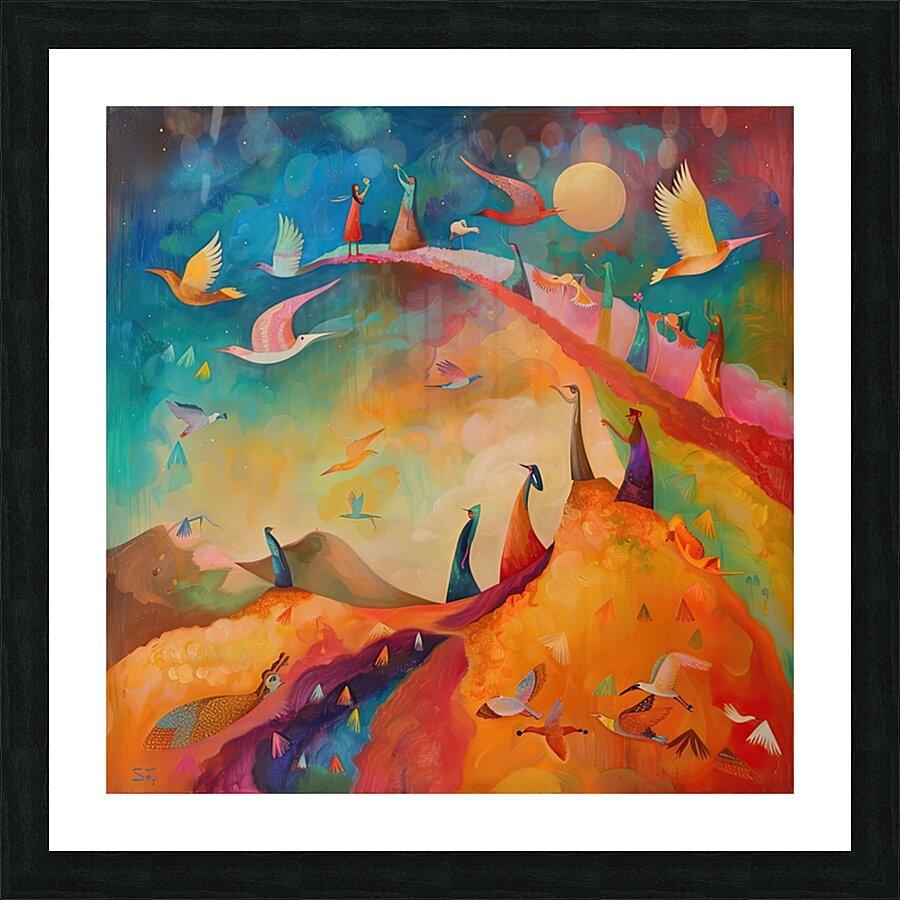 Celestial Procession 78HNPZ 55 Picture Frame print