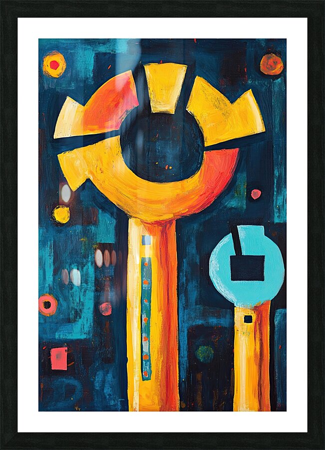 Celestial Key 9H3N2Z 47 Picture Frame print