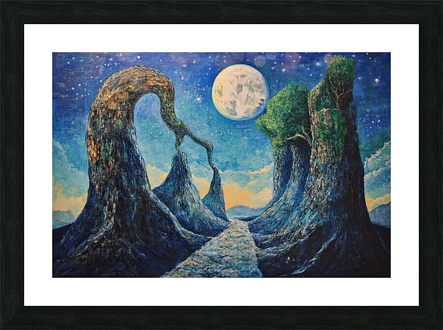 Celestial River Passage H92D3N 55 Picture Frame print