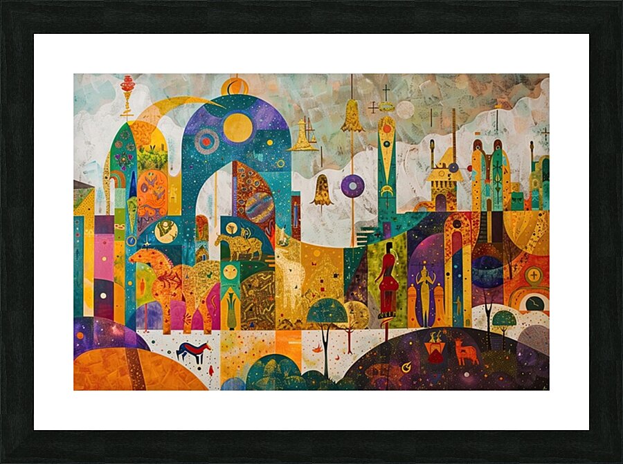 Celestial Procession 92HJ8N 55 Picture Frame print