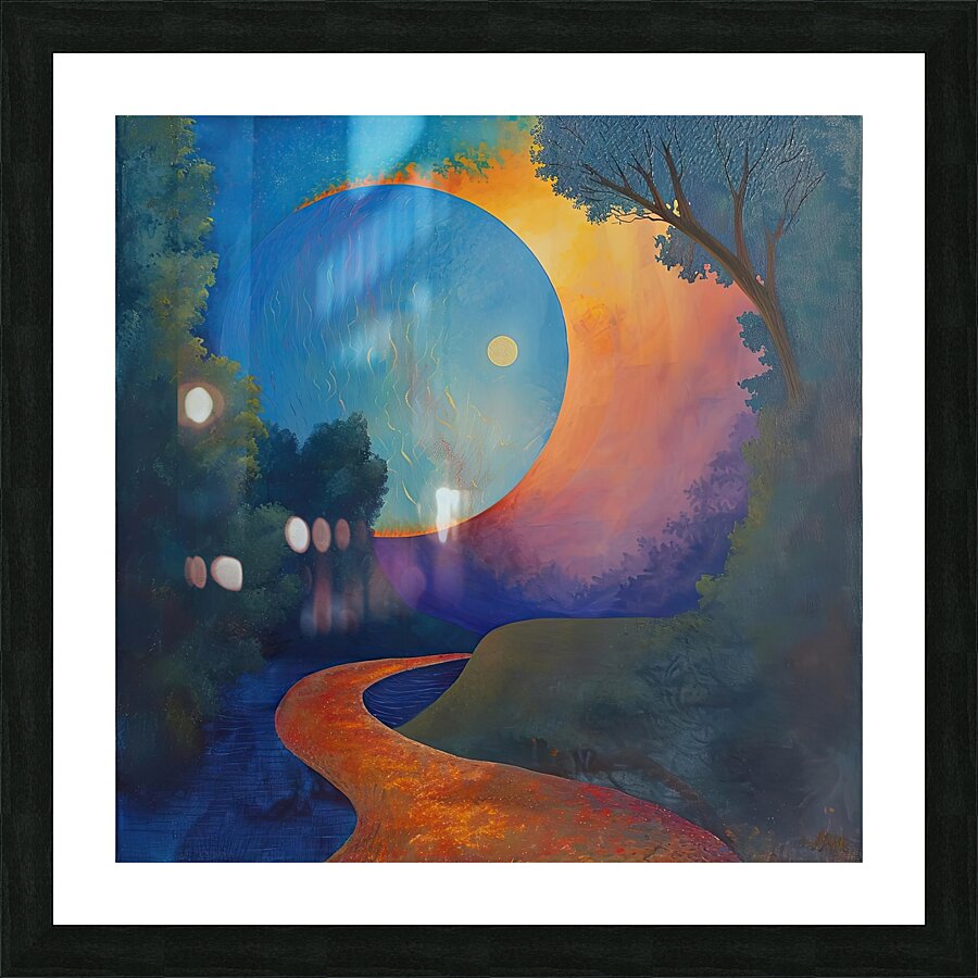 Celestial River Path 9H2N5B 60 Picture Frame print