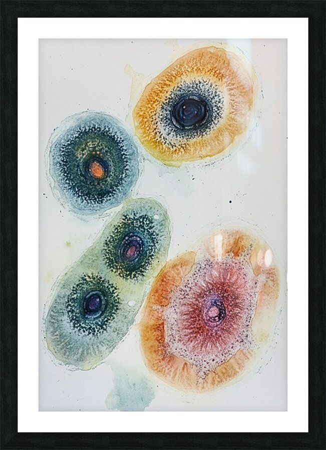 Cellular Echoes ZH92N5 55 Picture Frame print