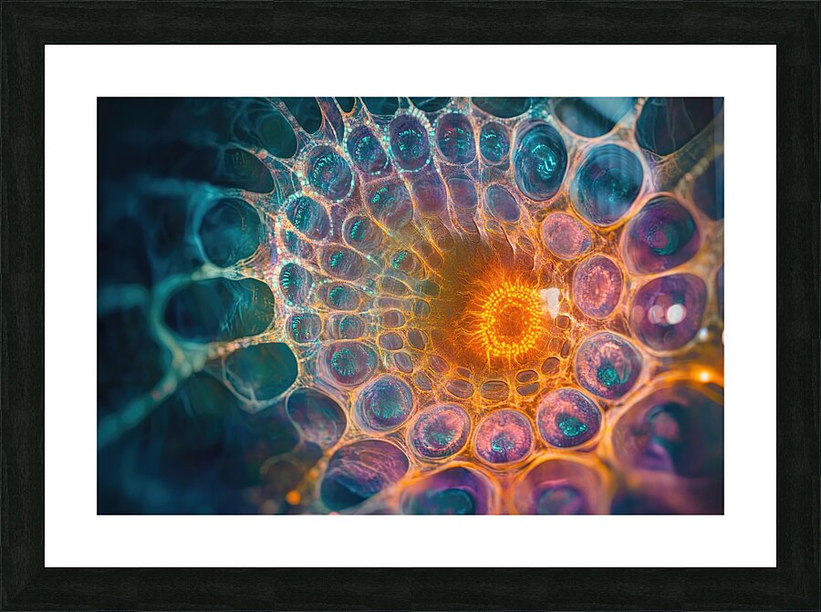 Cellular Genesis H3N2D9 55 Picture Frame print