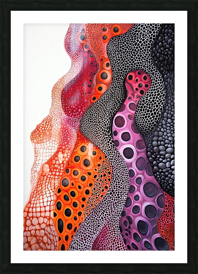 Cellular Flow 9P3H2N 55 Picture Frame print