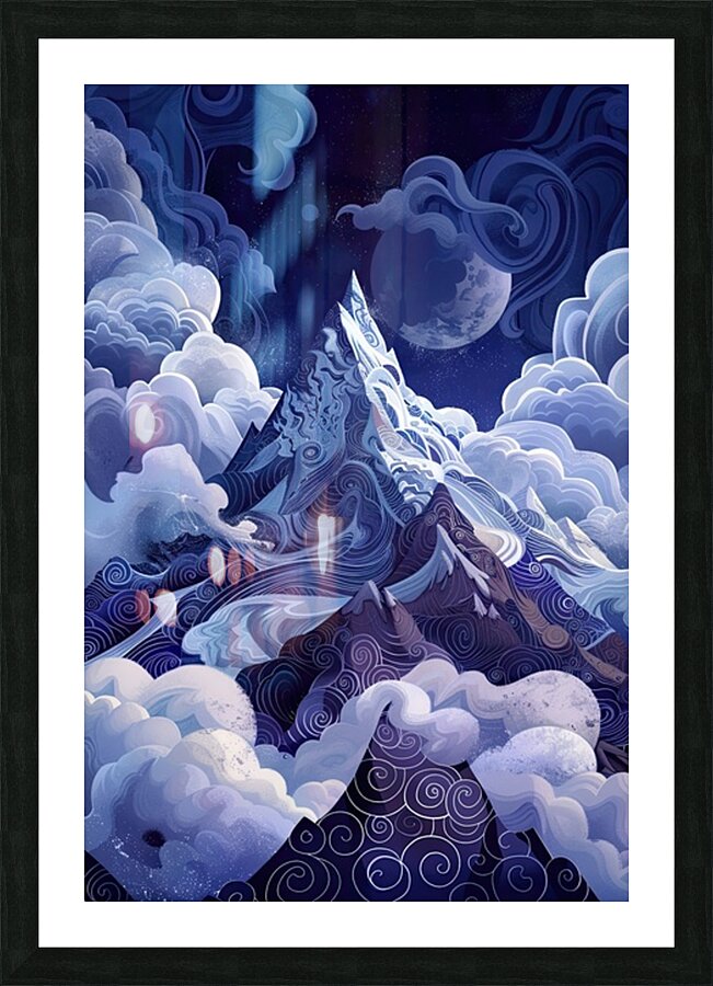 Celestial Summit Ascent J9P2N3 64 Picture Frame print