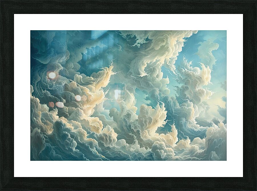 Celestial Vortex H3N9P2 64 Picture Frame print