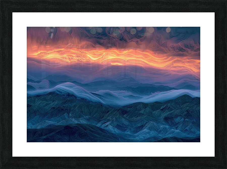 Celestial Waves H9P4N2 62 Picture Frame print