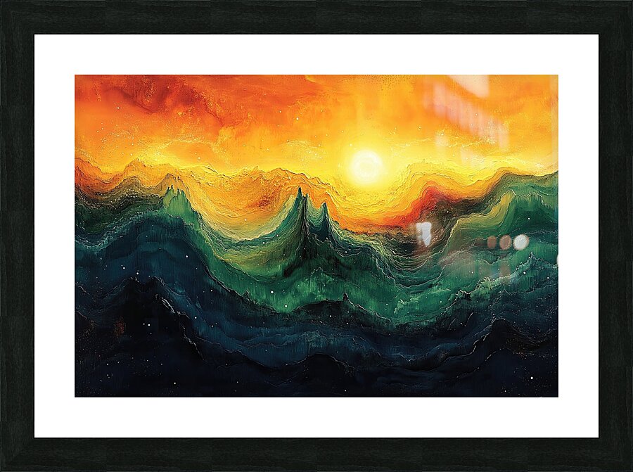 Celestial Waves H9P4N2 52 Picture Frame print
