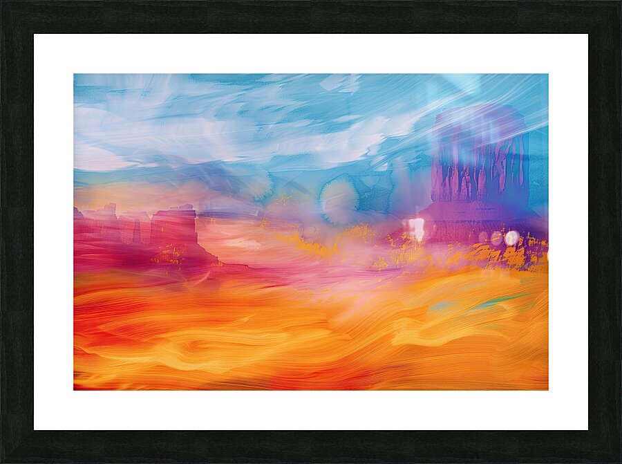 Desert Mirage Glowing H7C9N 60 Picture Frame print