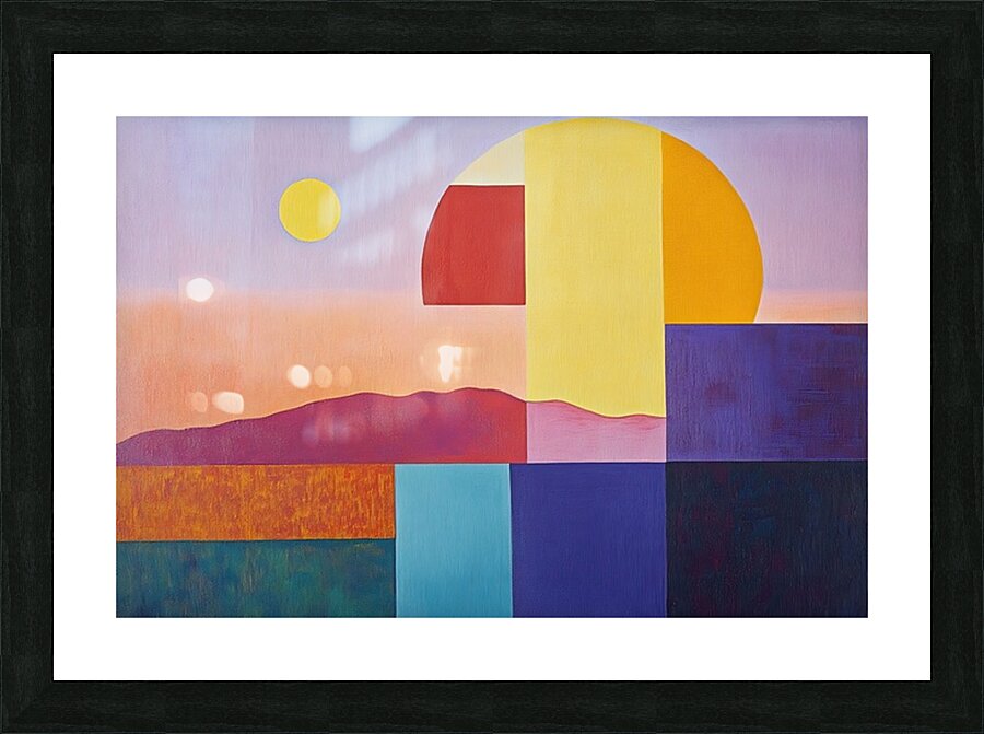 Chromatic Horizon 79B2D3 47 Picture Frame print