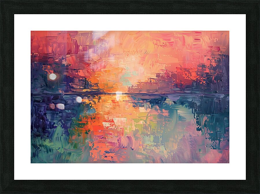 Chromatic Horizon H42P9J 57 Picture Frame print