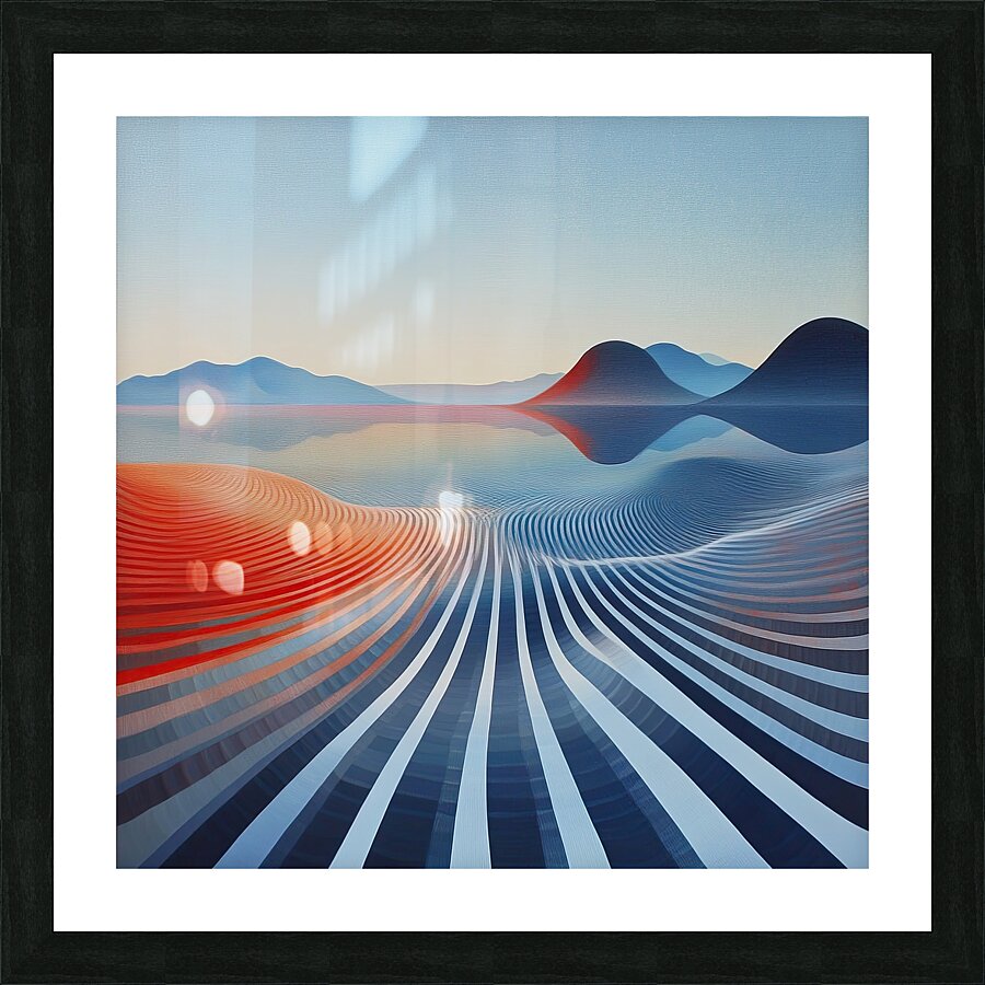 Chromatic Horizon VZ92HJ 60 Picture Frame print