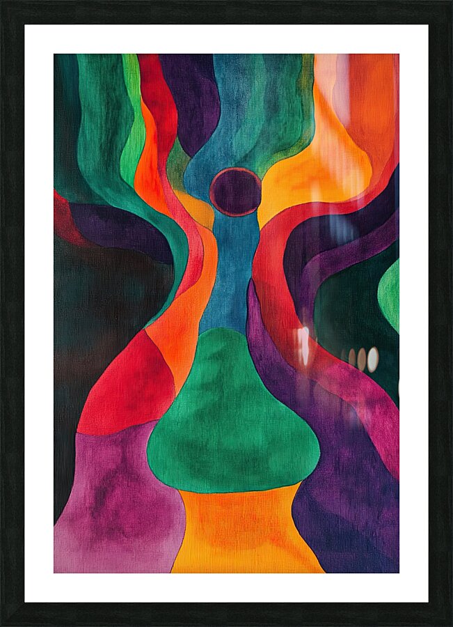 Chromatic Hourglass 7P39N2 55 Picture Frame print