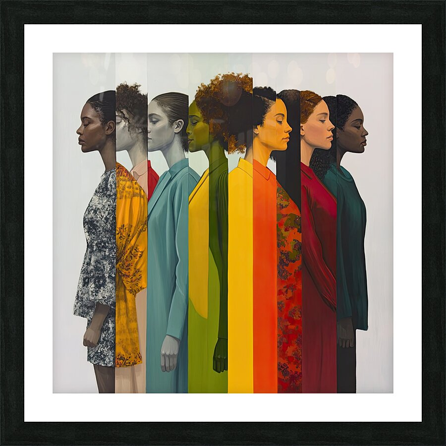 Chromatic Humanity 7H9N2P 57 Picture Frame print