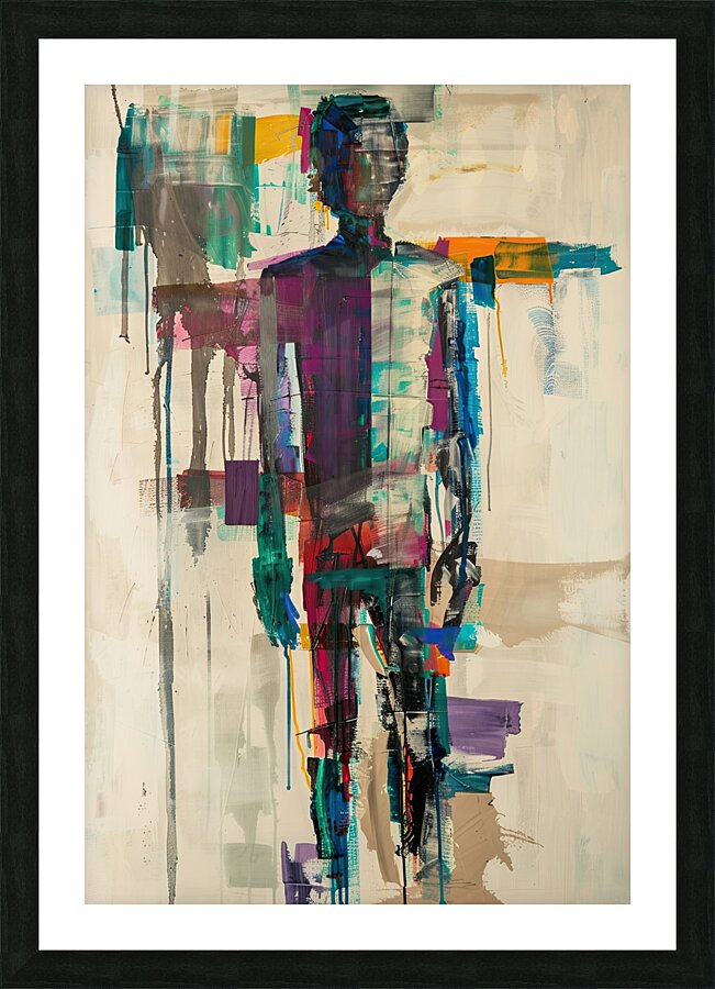 Chromatic Human Form 29HBC8 58 Picture Frame print