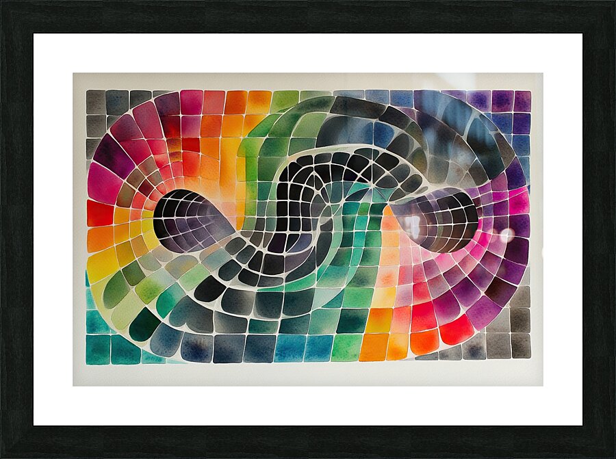 Chromatic Infinity Flow 5H2N9Z 60 Picture Frame print