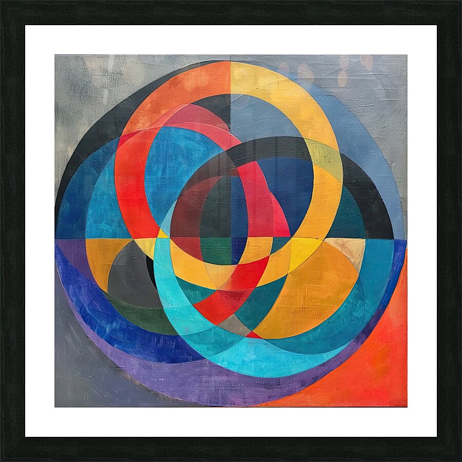 Chromatic Interlace 48H9N2 57 Picture Frame print