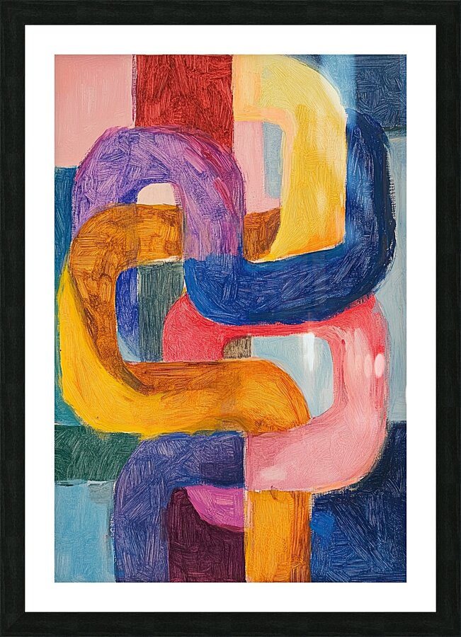 Chromatic Interlace 5Z8H9N 58 Picture Frame print