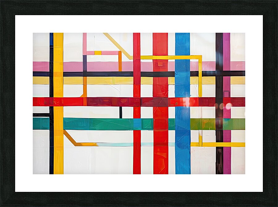 Chromatic Interplay 7H3N2P 45 Picture Frame print