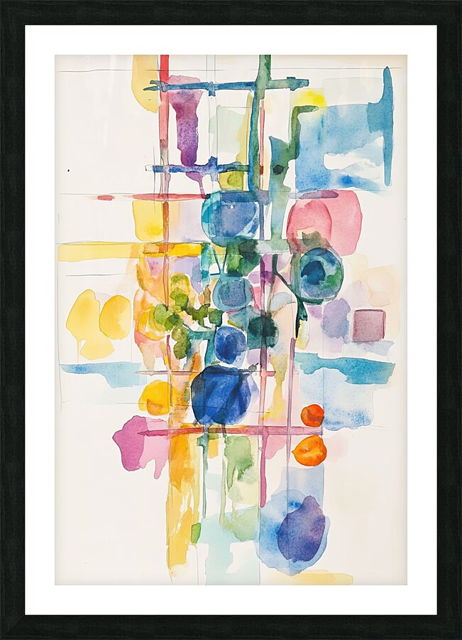 Chromatic Interplay 7H3N2P 47 Picture Frame print