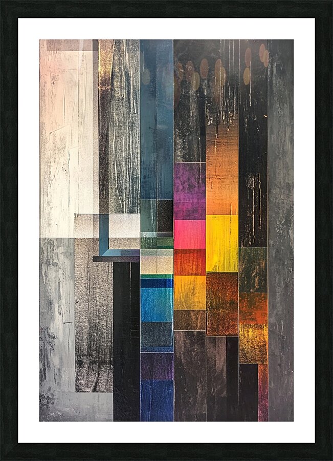 Chromatic Intersections 7B9P2H 55 Picture Frame print