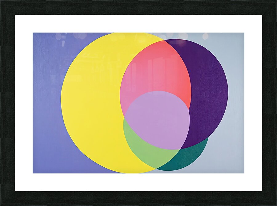 Chromatic Intersections 7P3N2H 48 Picture Frame print
