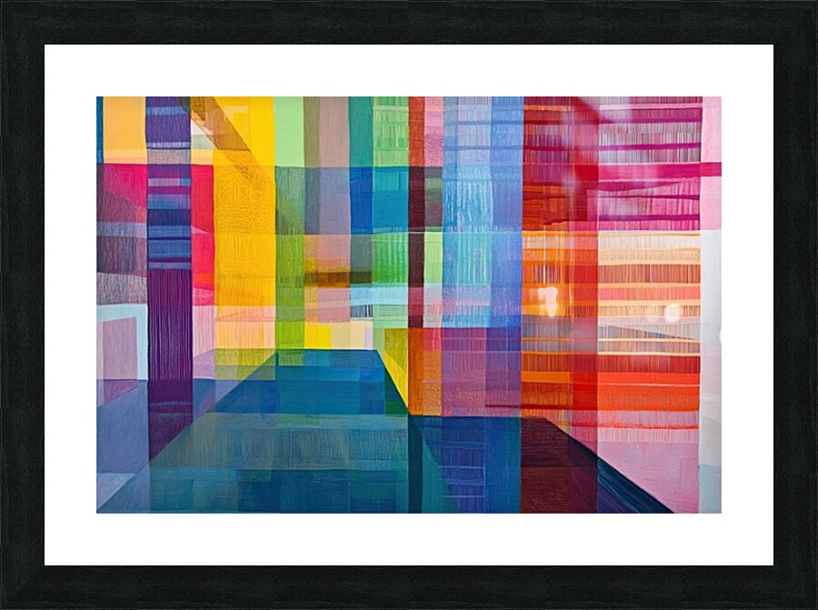 Chromatic Intersections 7P3N2H 60 Picture Frame print