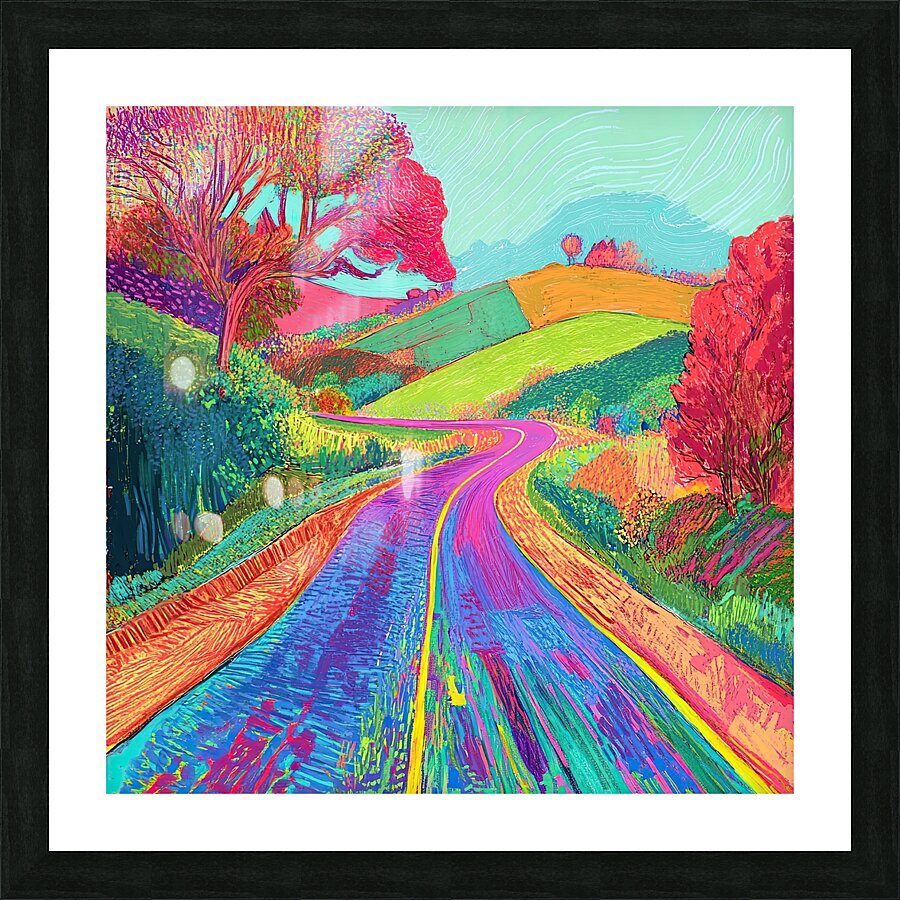 Chromatic Journey 2P9H7N 57 Picture Frame print