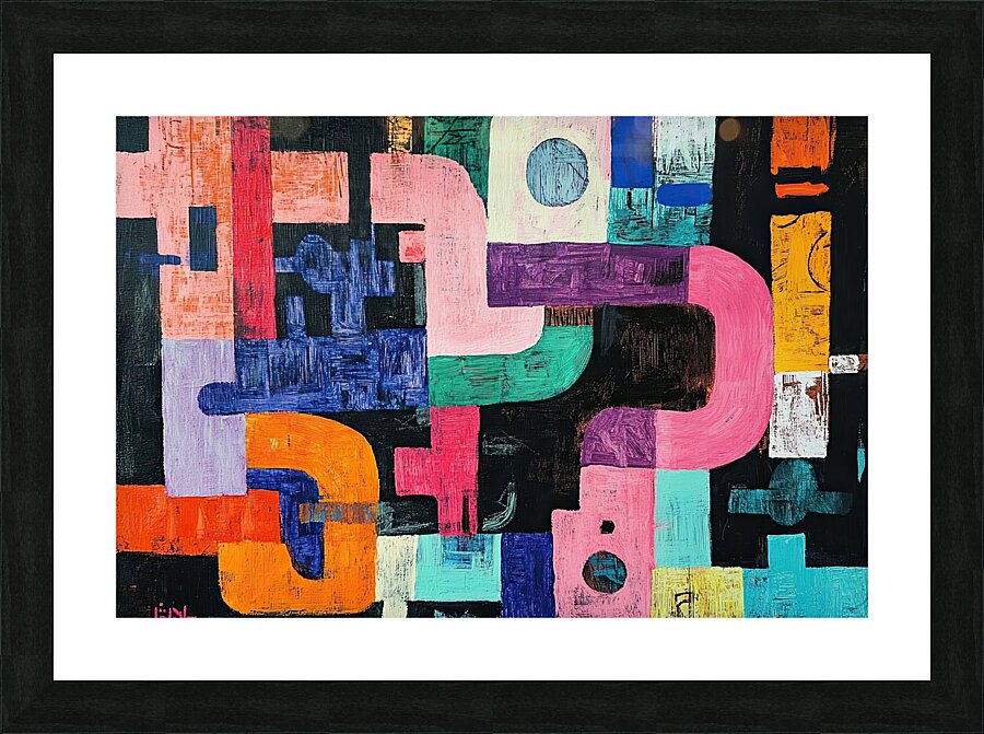 Chromatic Junctions 7H3N2P 57 Picture Frame print